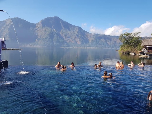 Hot Spring with Lake View